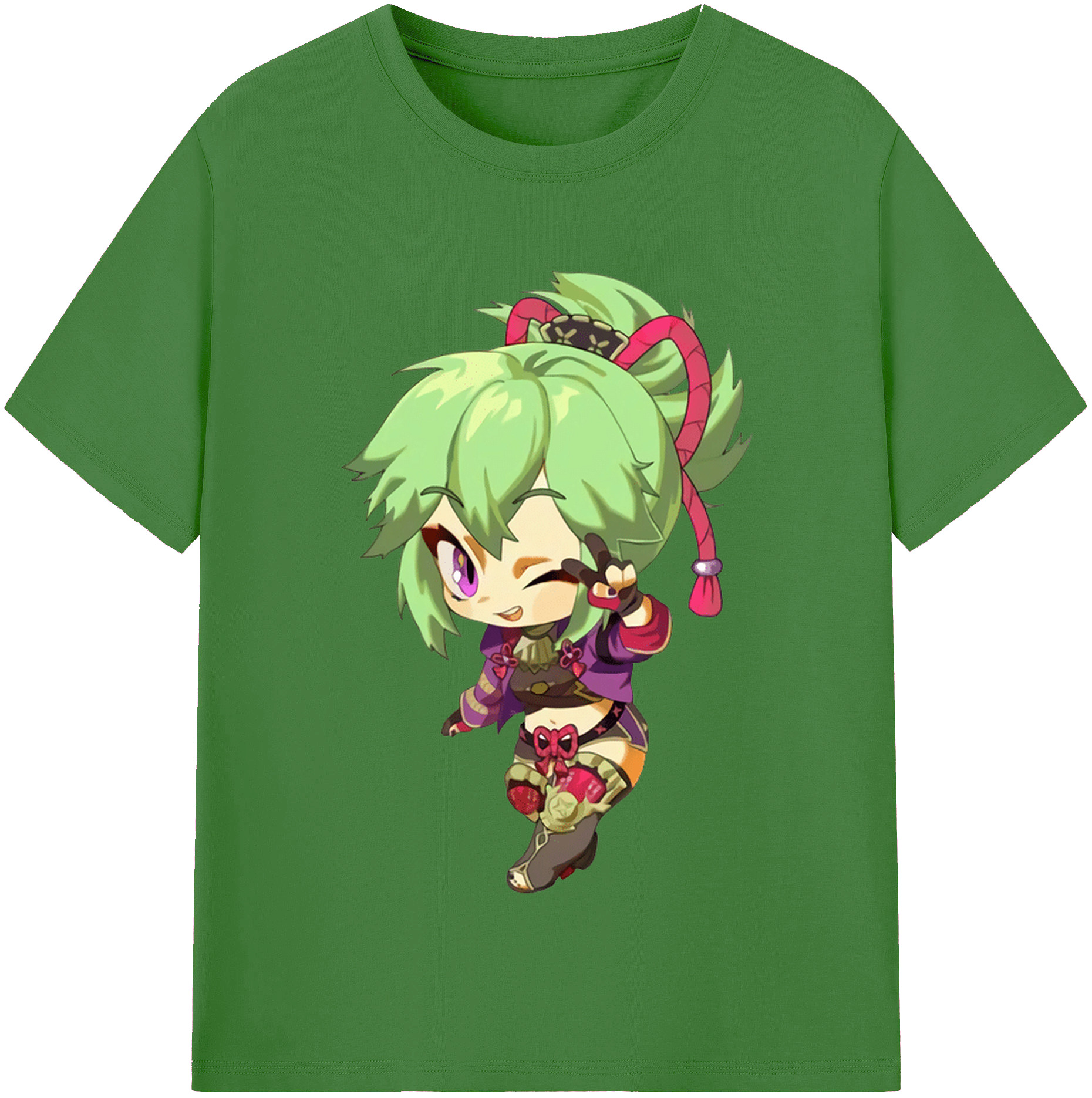 げんし神  久岐忍 くき しのぶ genshin Kuki Shinobu レディースカジュアルプリントTシャツ（綿100％）
